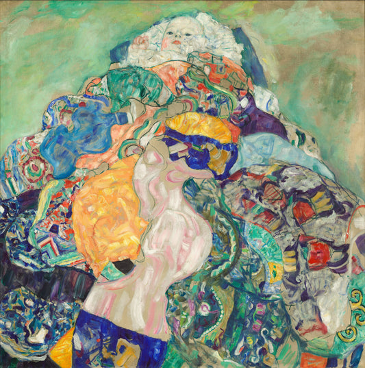 👶🎨 요람 속 아기 – 구스타프 클림트 (1917–1918)