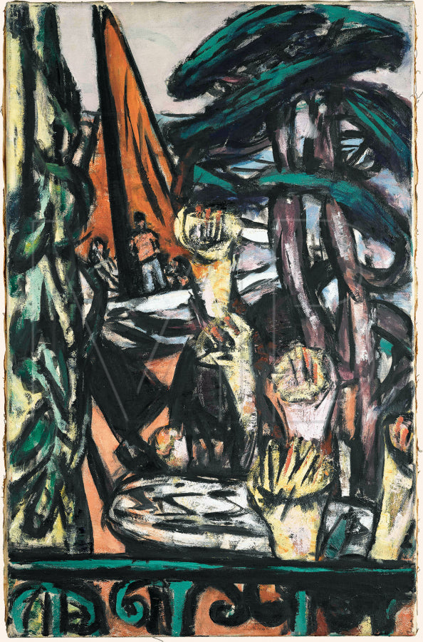 Cap Martin with Yellow Flowers - Max Beckmann