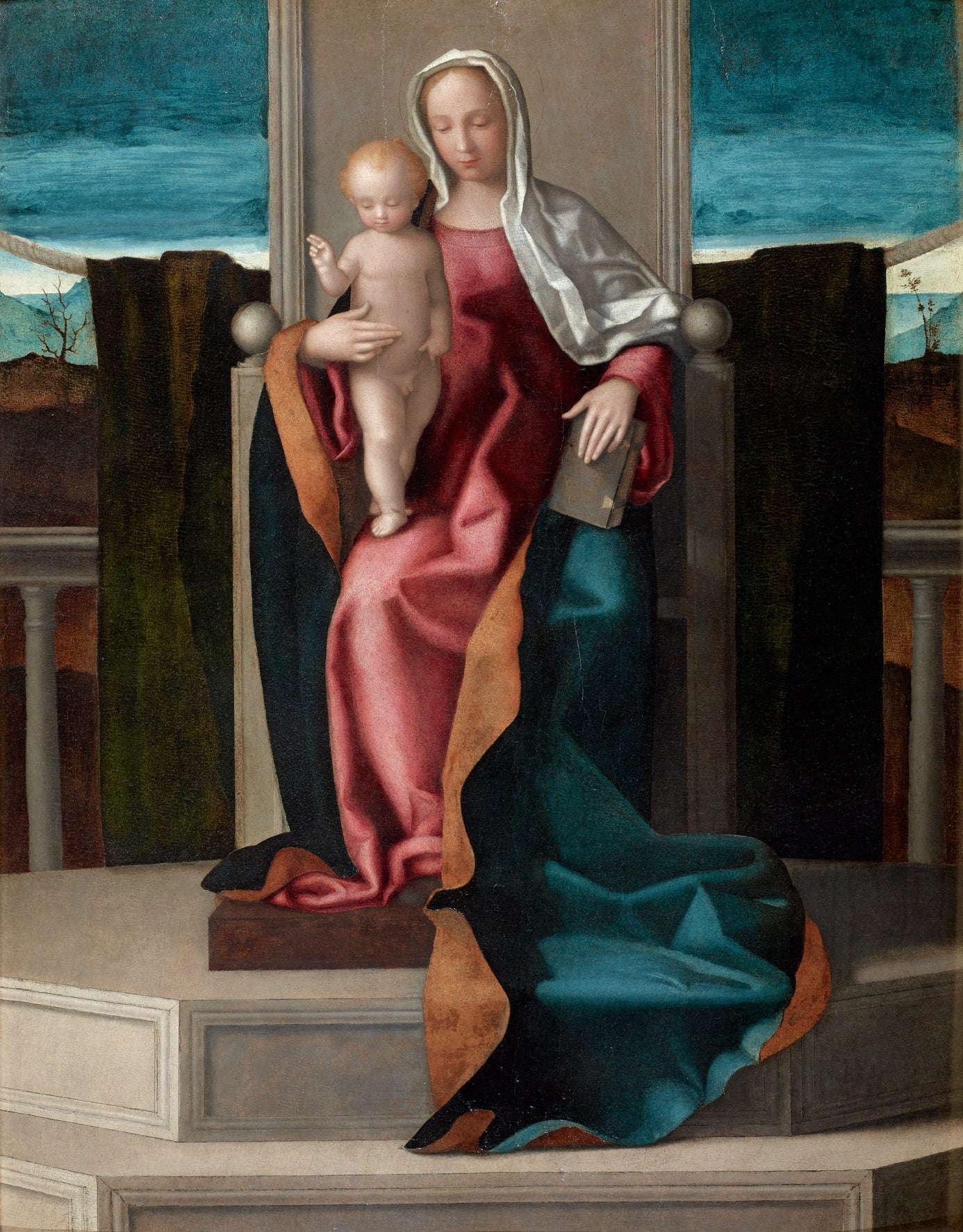 Vierge à l'Enfant sur un trône - Giovanni Bellini