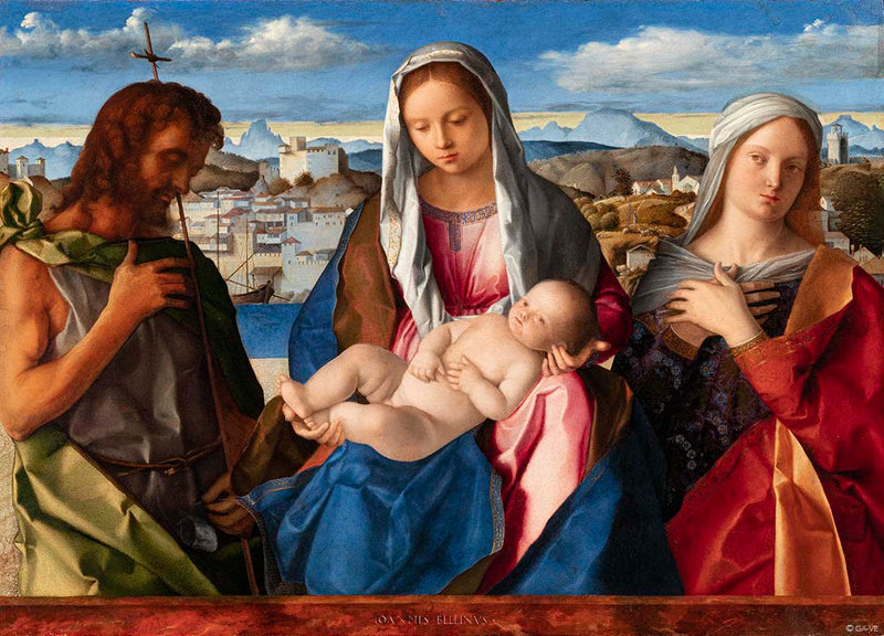 성모자와 세례자 요한, 성인으로 둘러싸인 성모자 - 조반니 벨리니