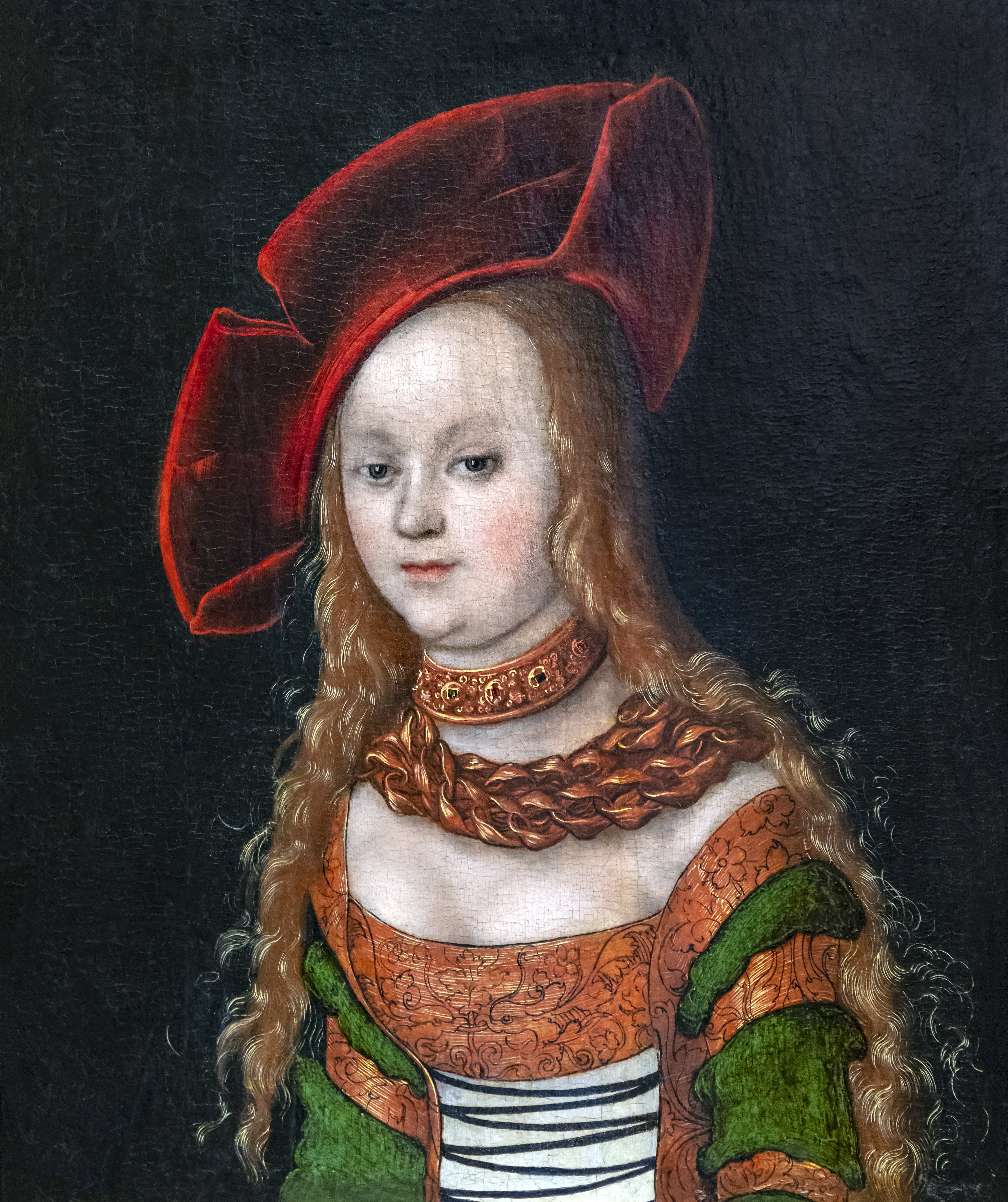 Portrait de jeune fille en buste - Lucas Cranach the Elder