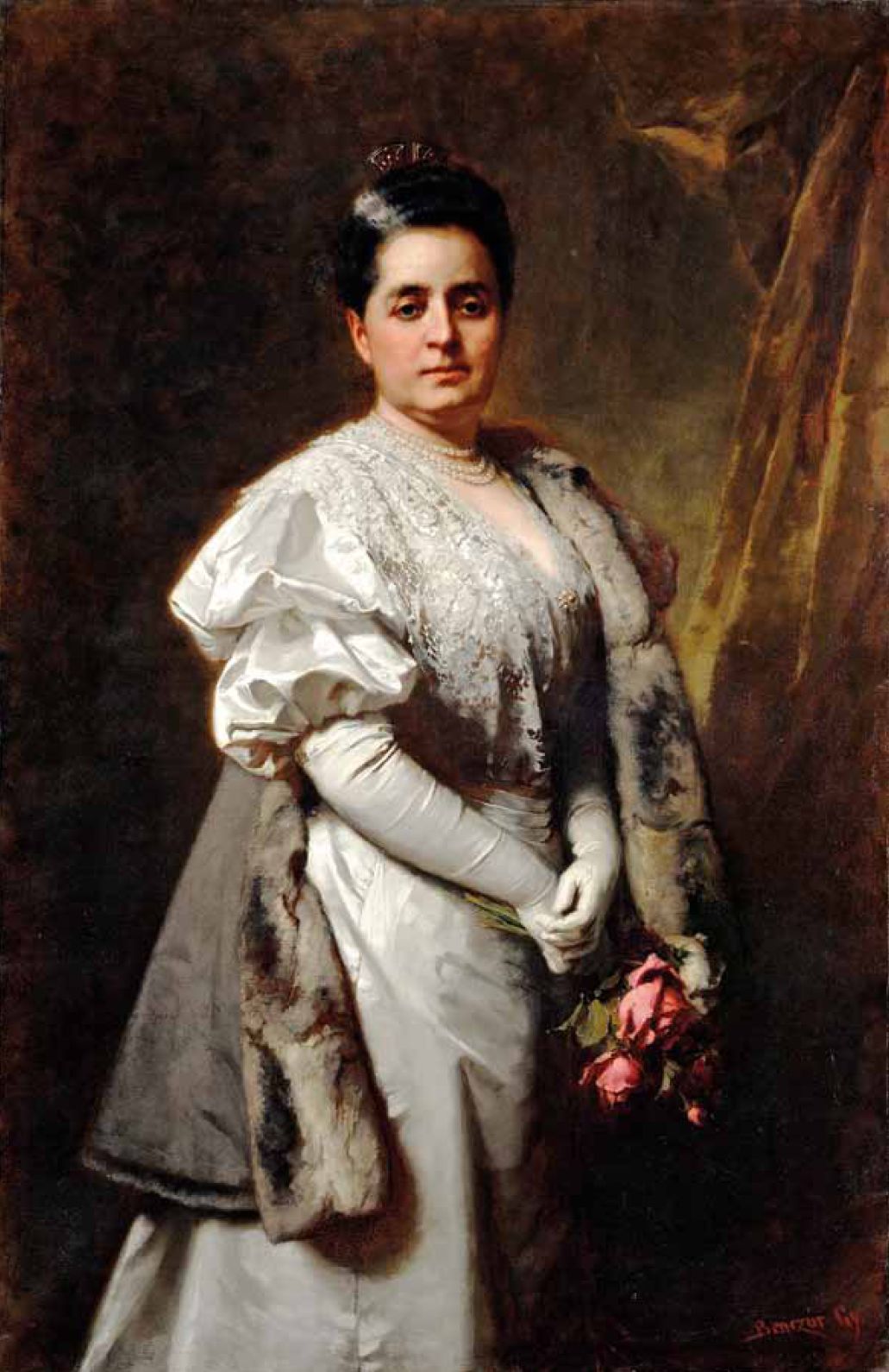 Portrait d'une dame élégante - Gyula Benczúr