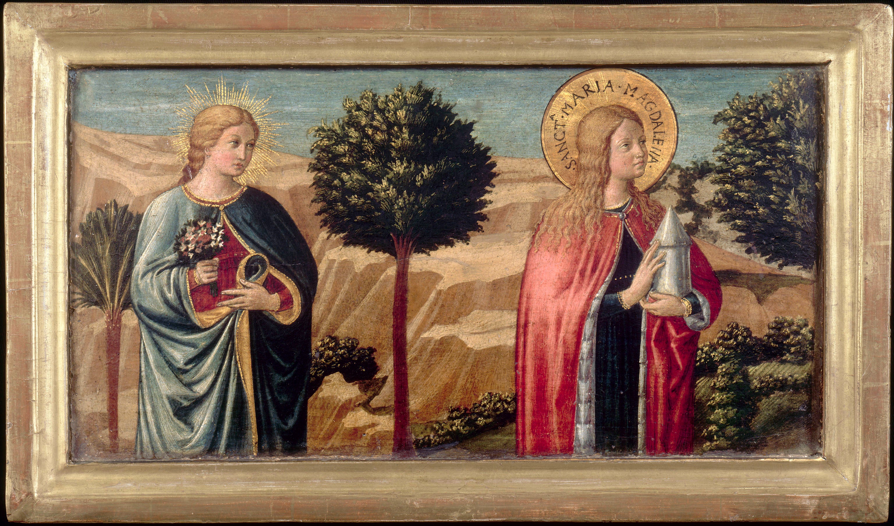 La Bienheureuse Fina de' Ciardi et sainte Madeleine - Benozzo Gozzoli