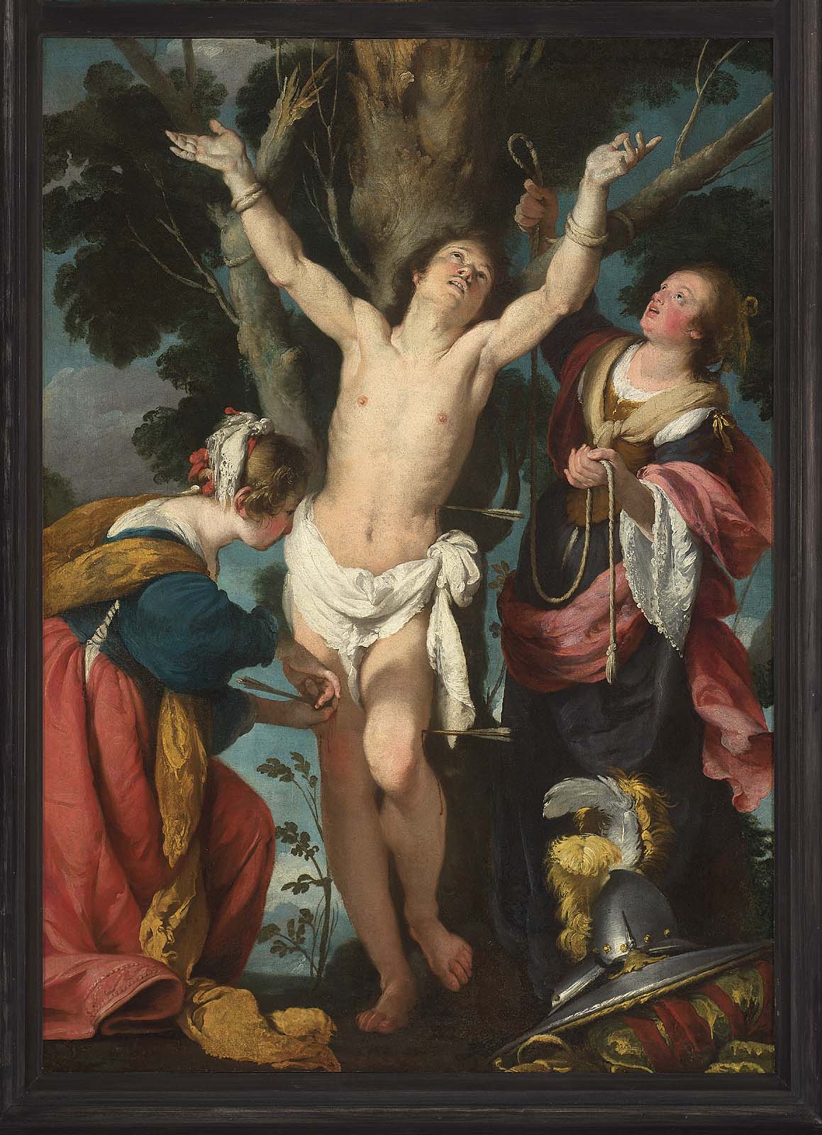 Saint Sébastien soigné par sainte Irène et sa servante - Bernardo Strozzi