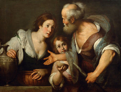 Élie et la veuve de Serepta - Bernardo Strozzi