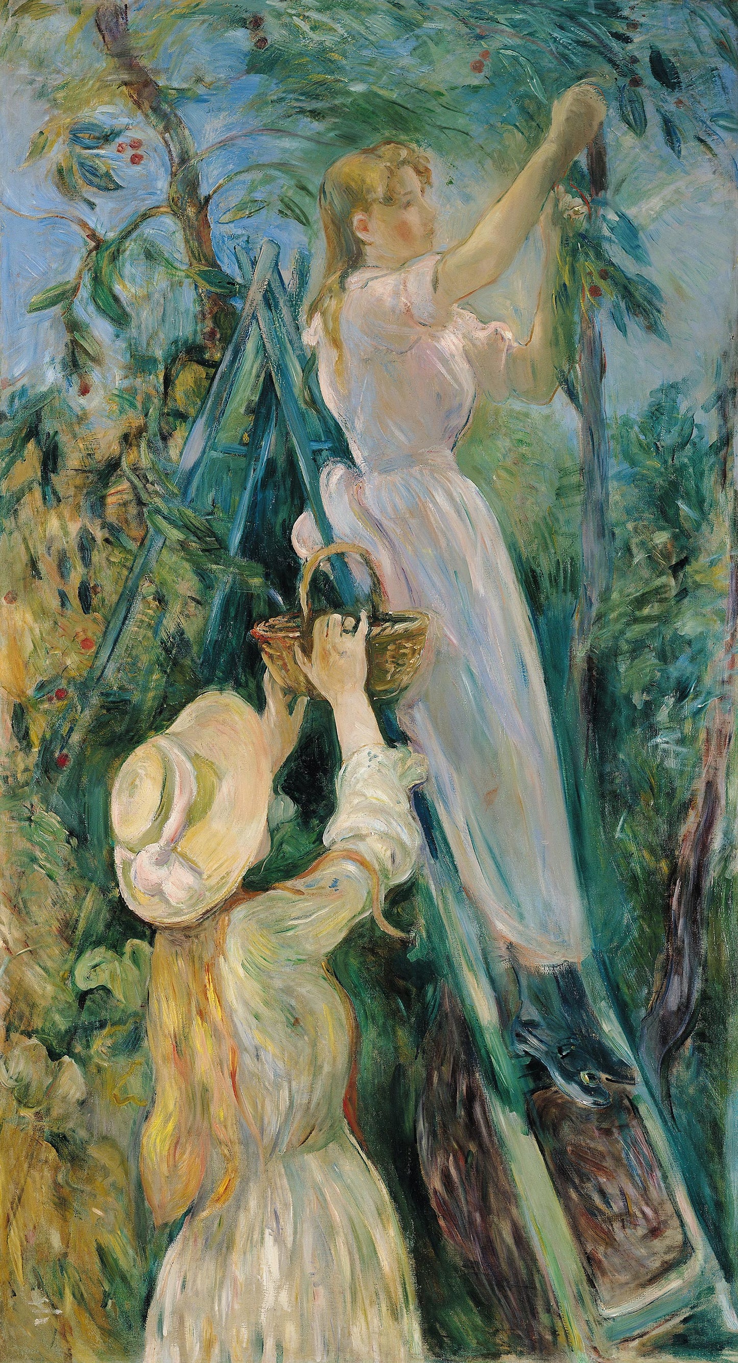 Reproduction du tableau « Le Cerisier - Berthe Morisot » par Alpha Reproduction en peinture à l’huile