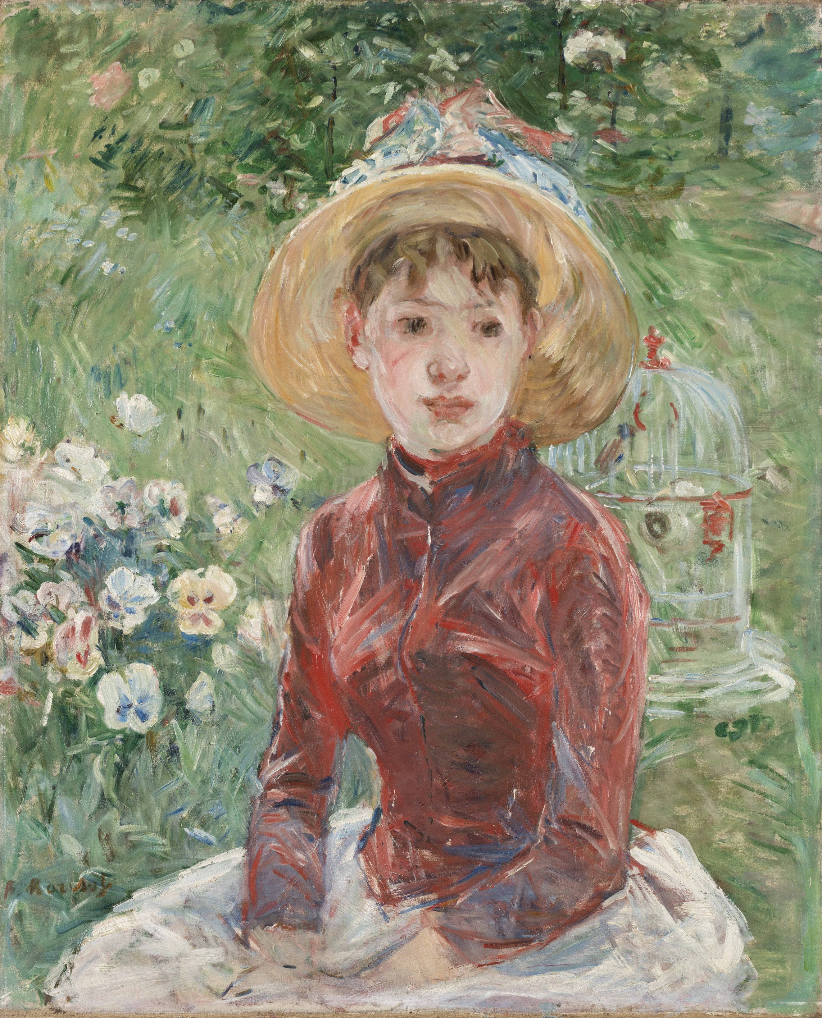Reproduction du tableau « Le corsage rouge - Berthe Morisot » par Alpha Reproduction en peinture à l’huile