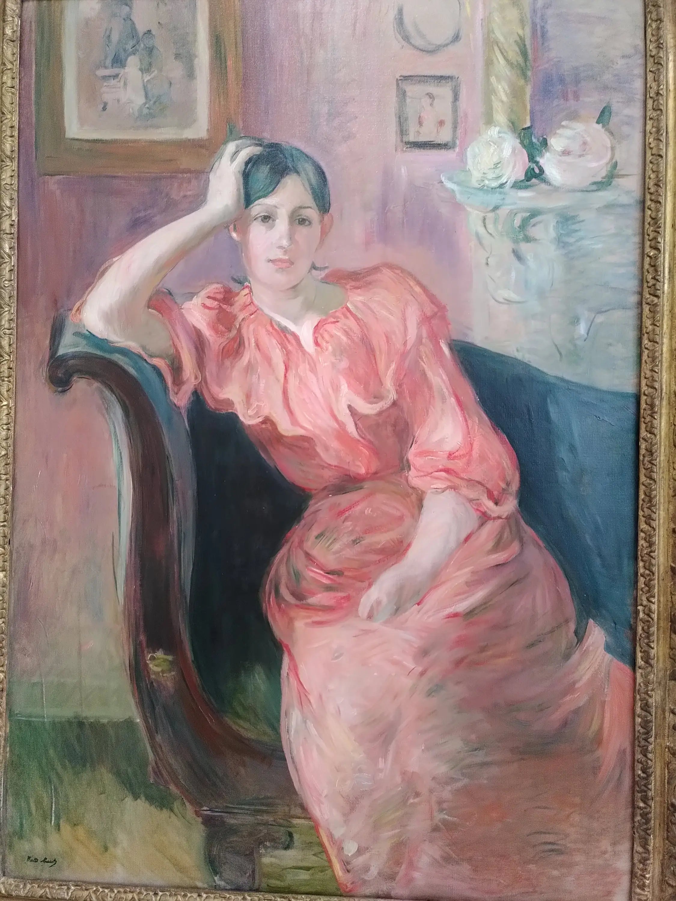 Reproduction du tableau « Portrait de Jeanne Pontillon - Berthe Morisot » par Alpha Reproduction en peinture à l’huile