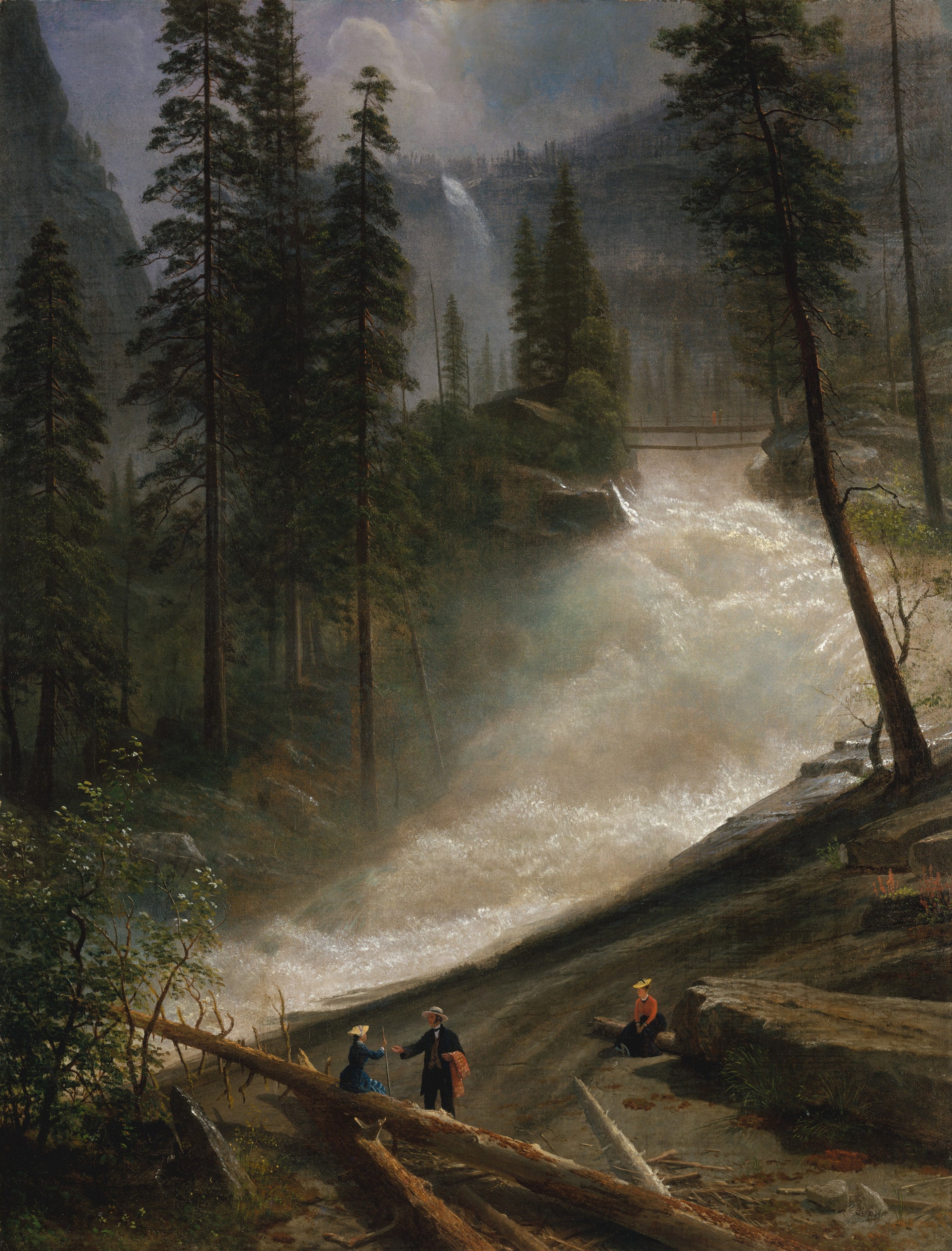 Chutes du Nevada, Yosemite - Albert Bierstadt