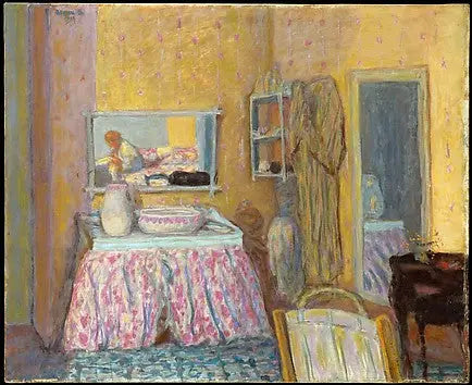 Reproduction du tableau « Le Cabinet de toilette - Pierre Bonnard » par Alpha Reproduction en peinture à l’huile
