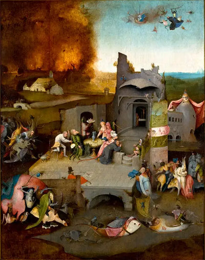 La tentation de saint Antoine. - Hieronymus Bosch - Alpha Reproduction