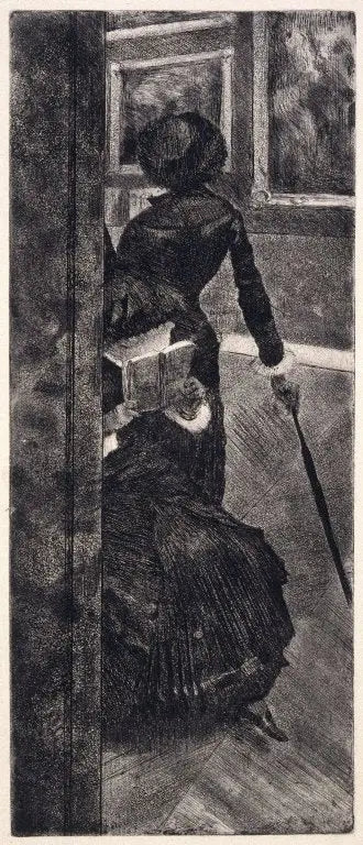 루브르의 메리 카사트: 회화 - 에드가 드가