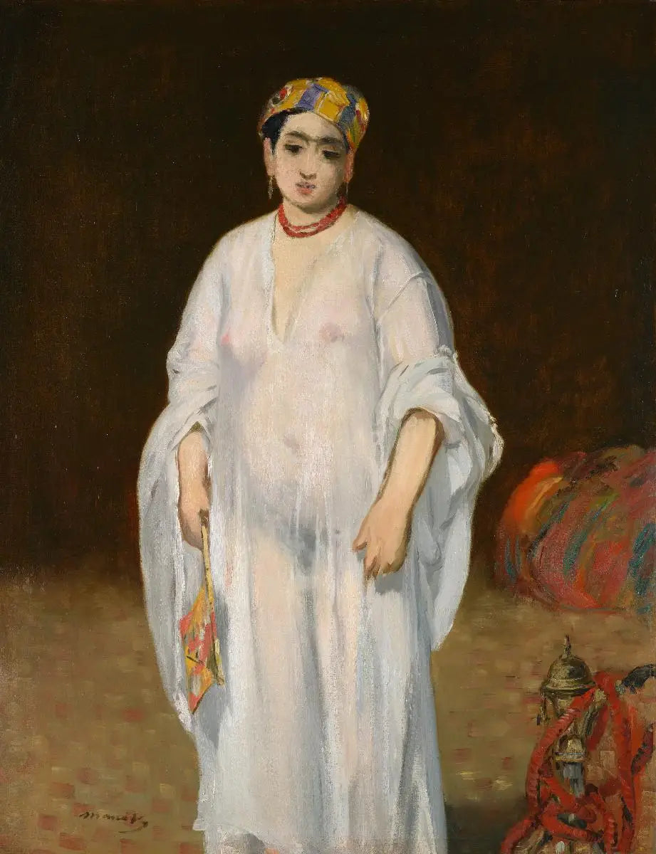 Reproduction du tableau « Jeune femme dans une robe orientale - Édouard Manet » par Alpha Reproduction en peinture à l’huile