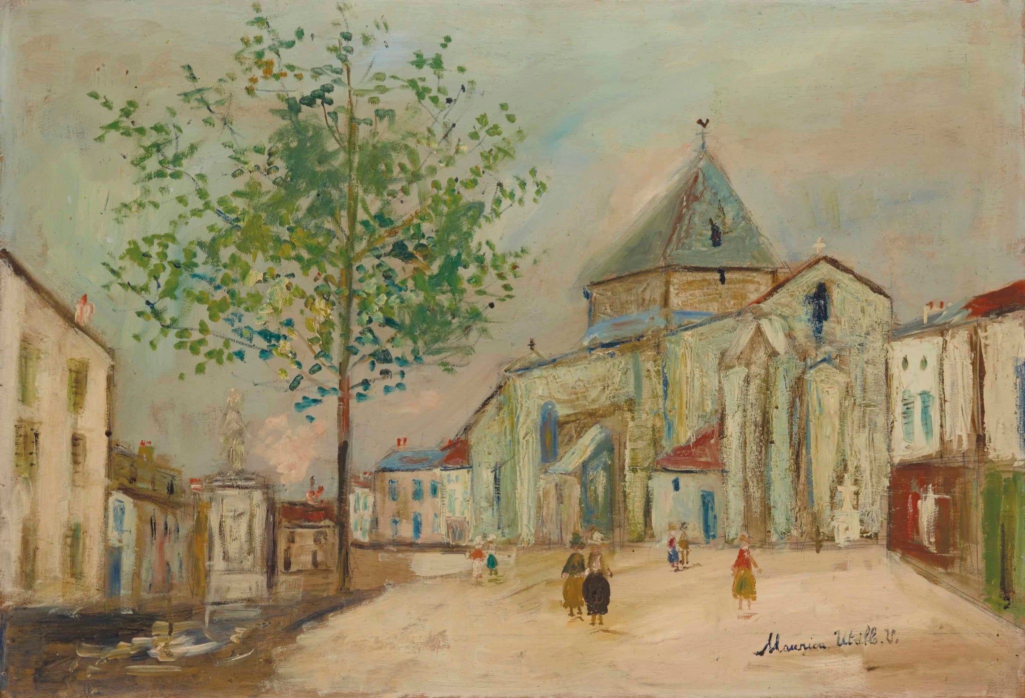 Église de Bessines-sur-Gartempe (Haute-Vienne) - Maurice Utrillo