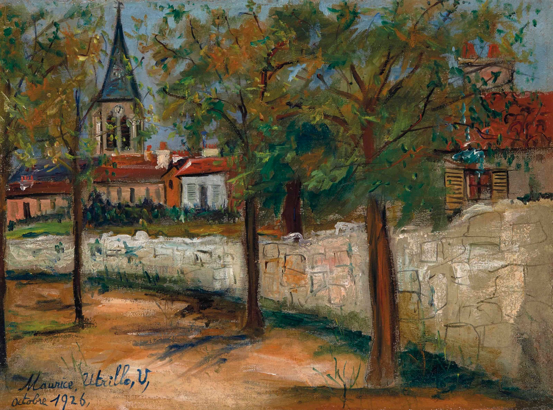 Église de campagne - Maurice Utrillo