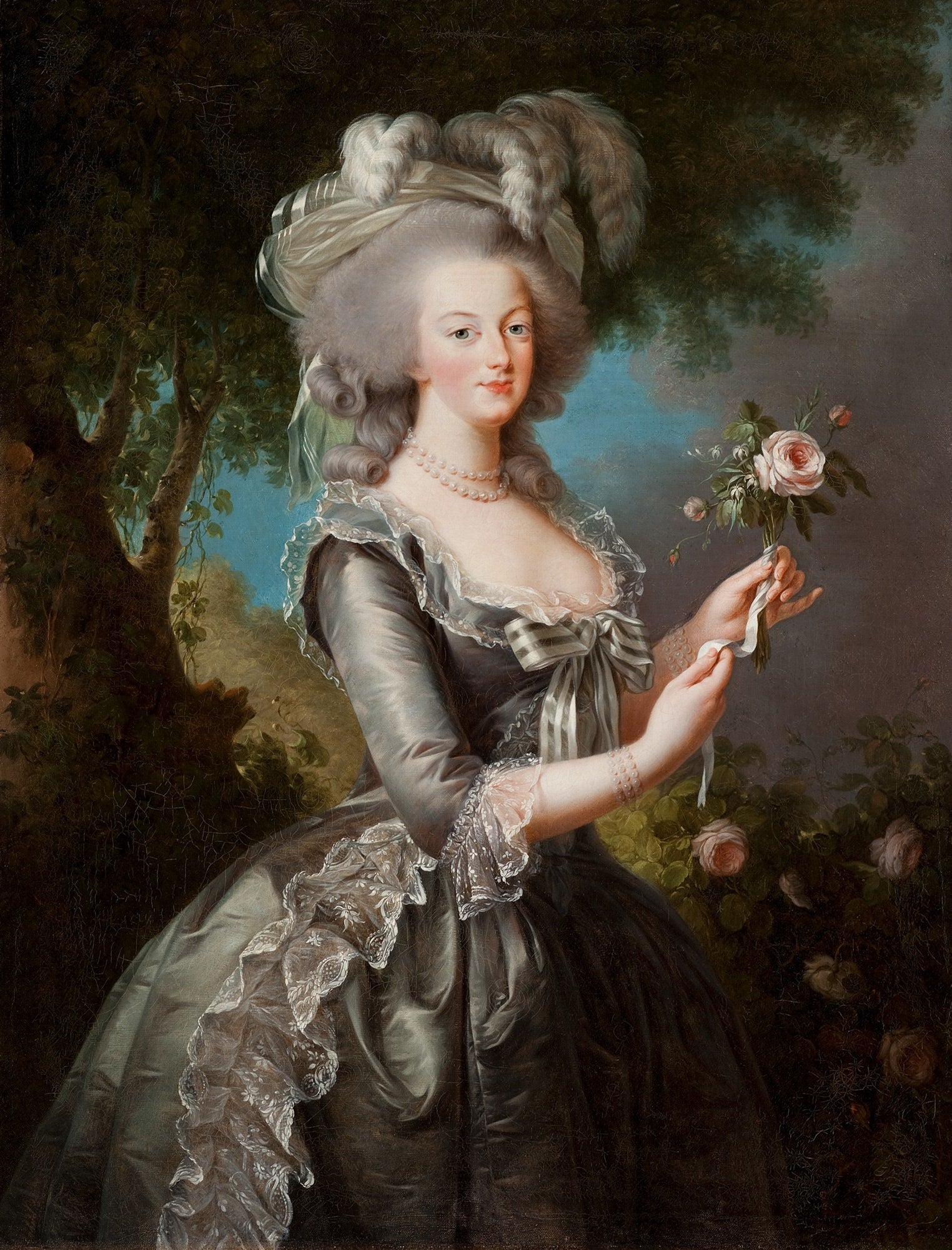 Marie-Antoinette dite « à la Rose » - Élisabeth Vigée Le Brun
