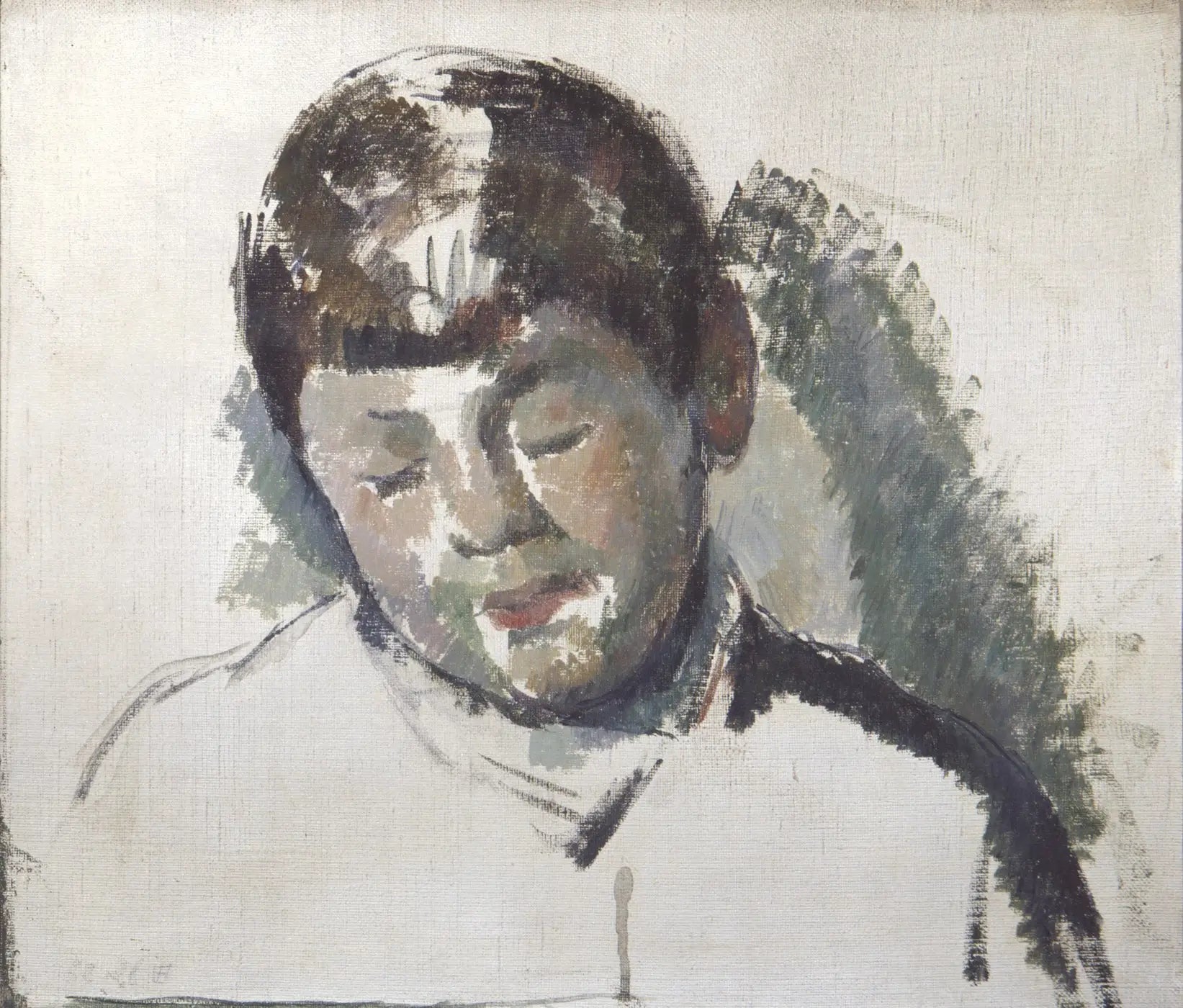 Reproduction du tableau « Esquisse pour un portrait du fils de l'artiste - Paul Cézanne » par Alpha Reproduction en peinture à l’huile