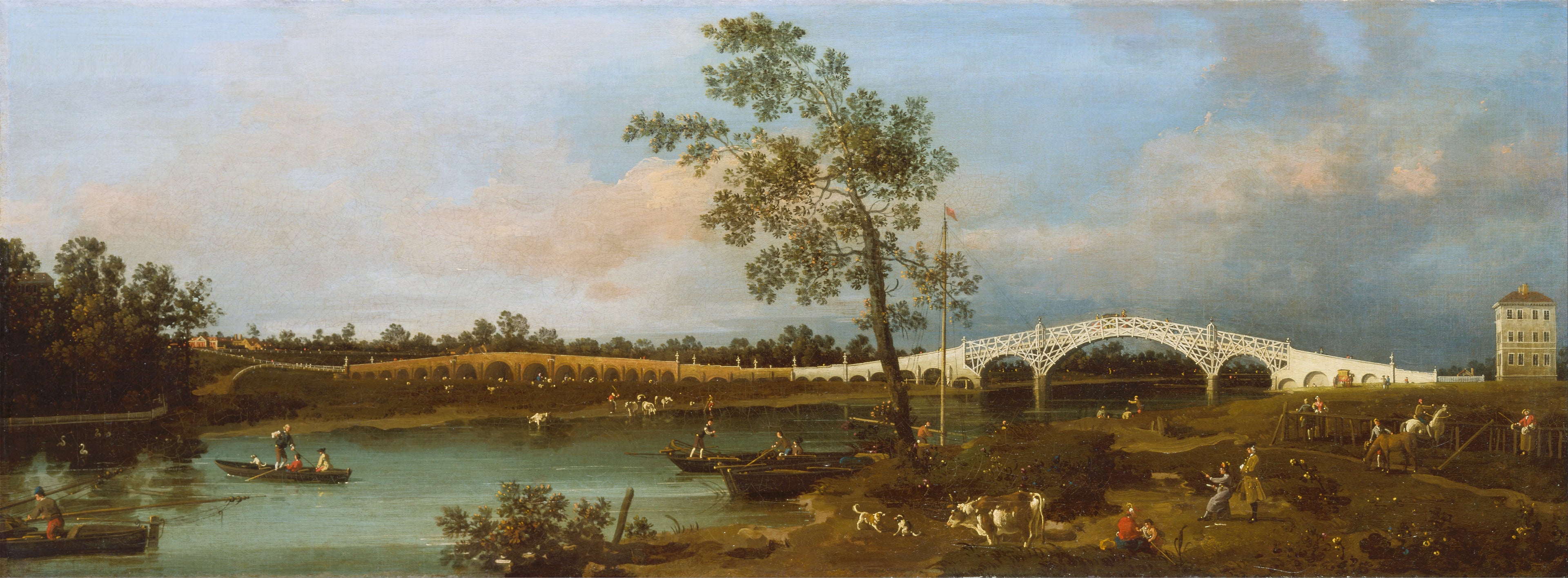 Vieux pont de Walton - Canaletto