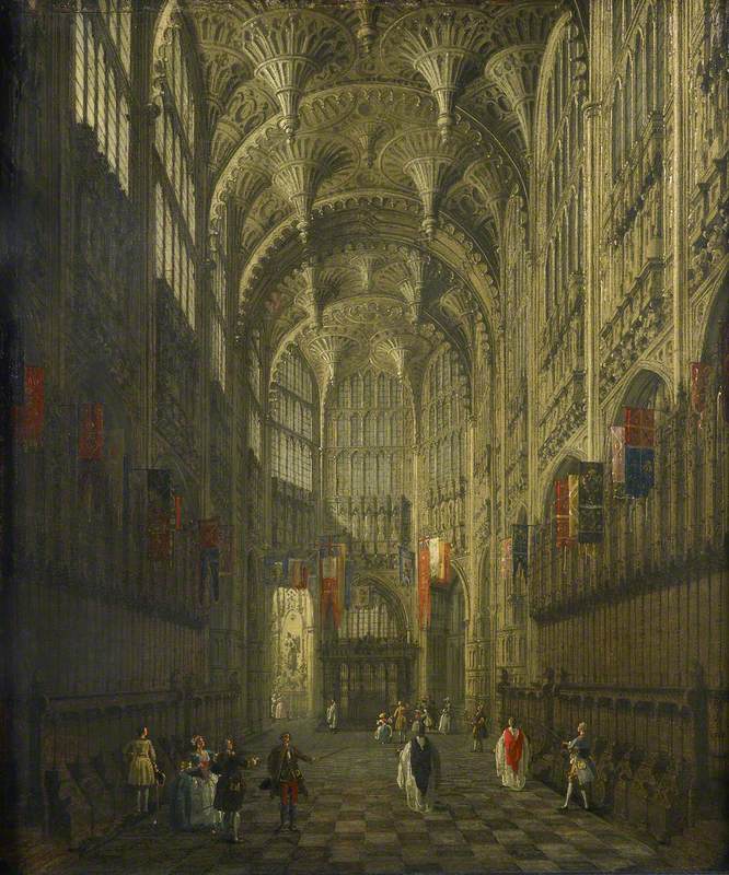 Intérieur de la chapelle Henri VII, abbaye de Westminster - Canaletto