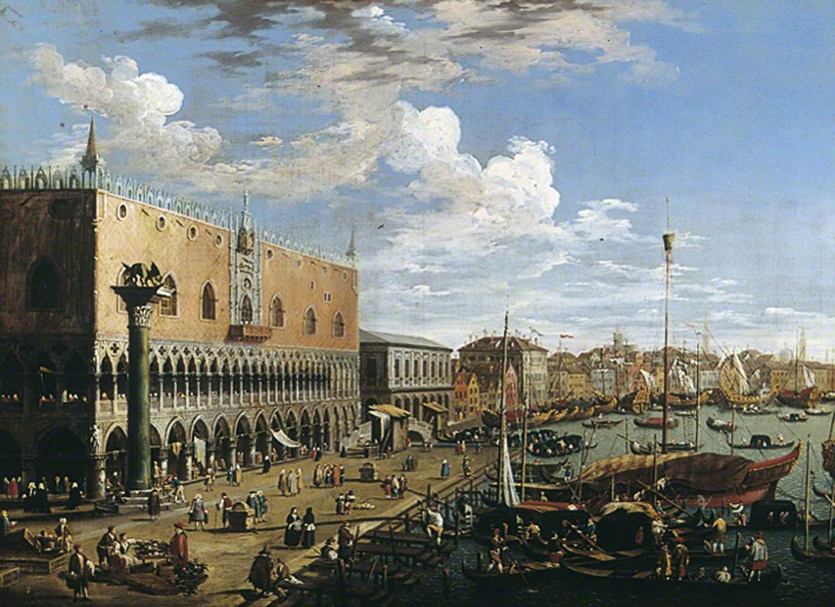 Vue de Venise, Palais des Doges - Canaletto