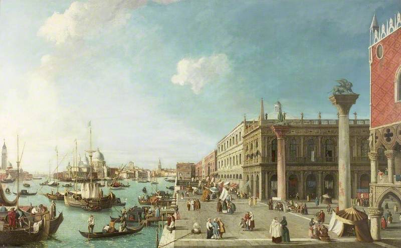Le Molo, Venise, vue vers l'ouest - Canaletto