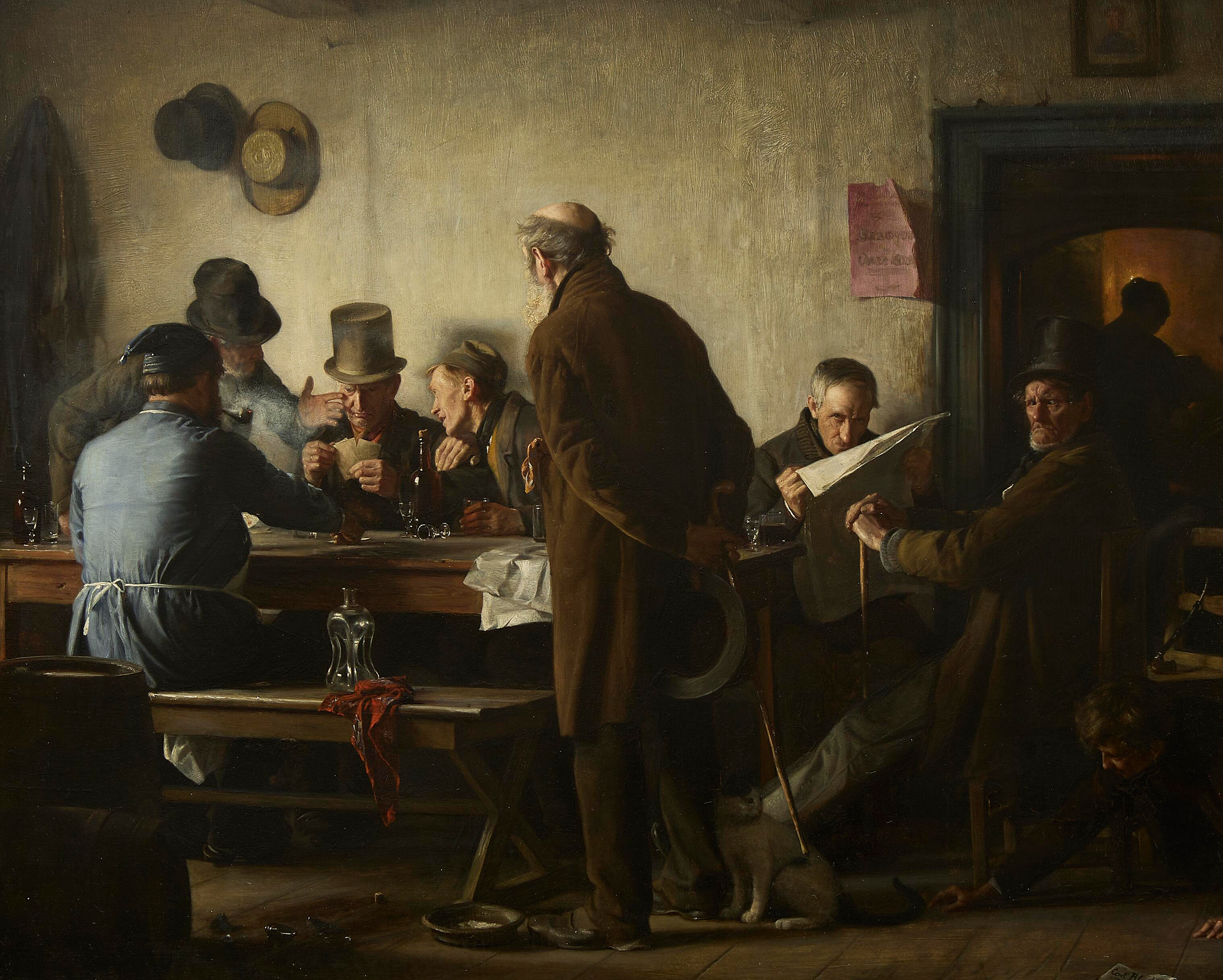 Des vieux dans une taverne. - Carl Heinrich Bloch