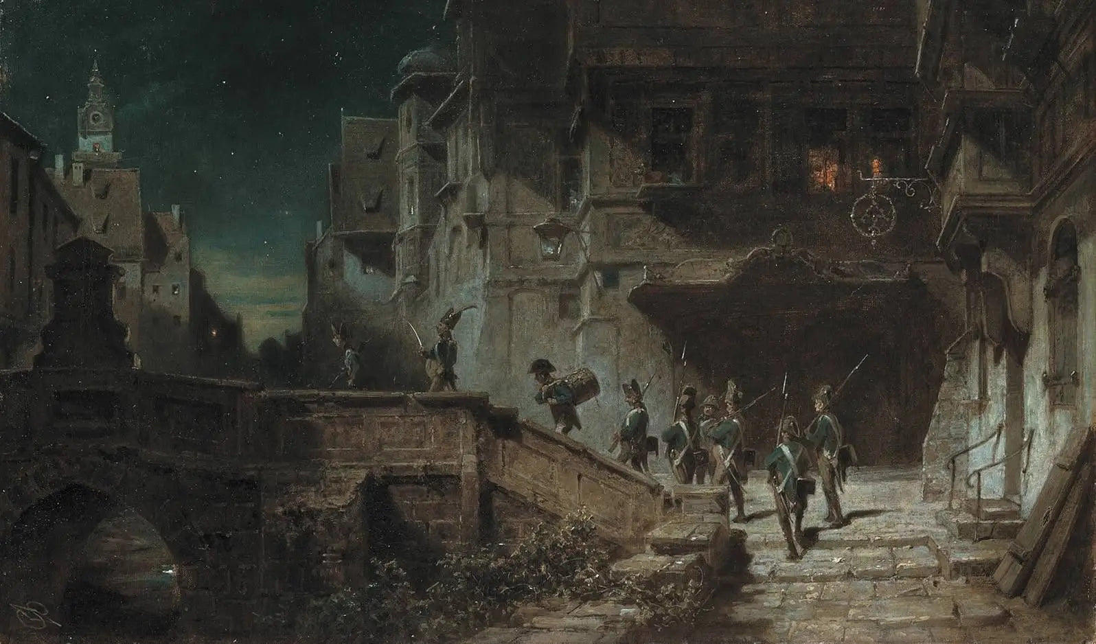 Veilleurs de nuit - Carl Spitzweg - Alpha Reproduction