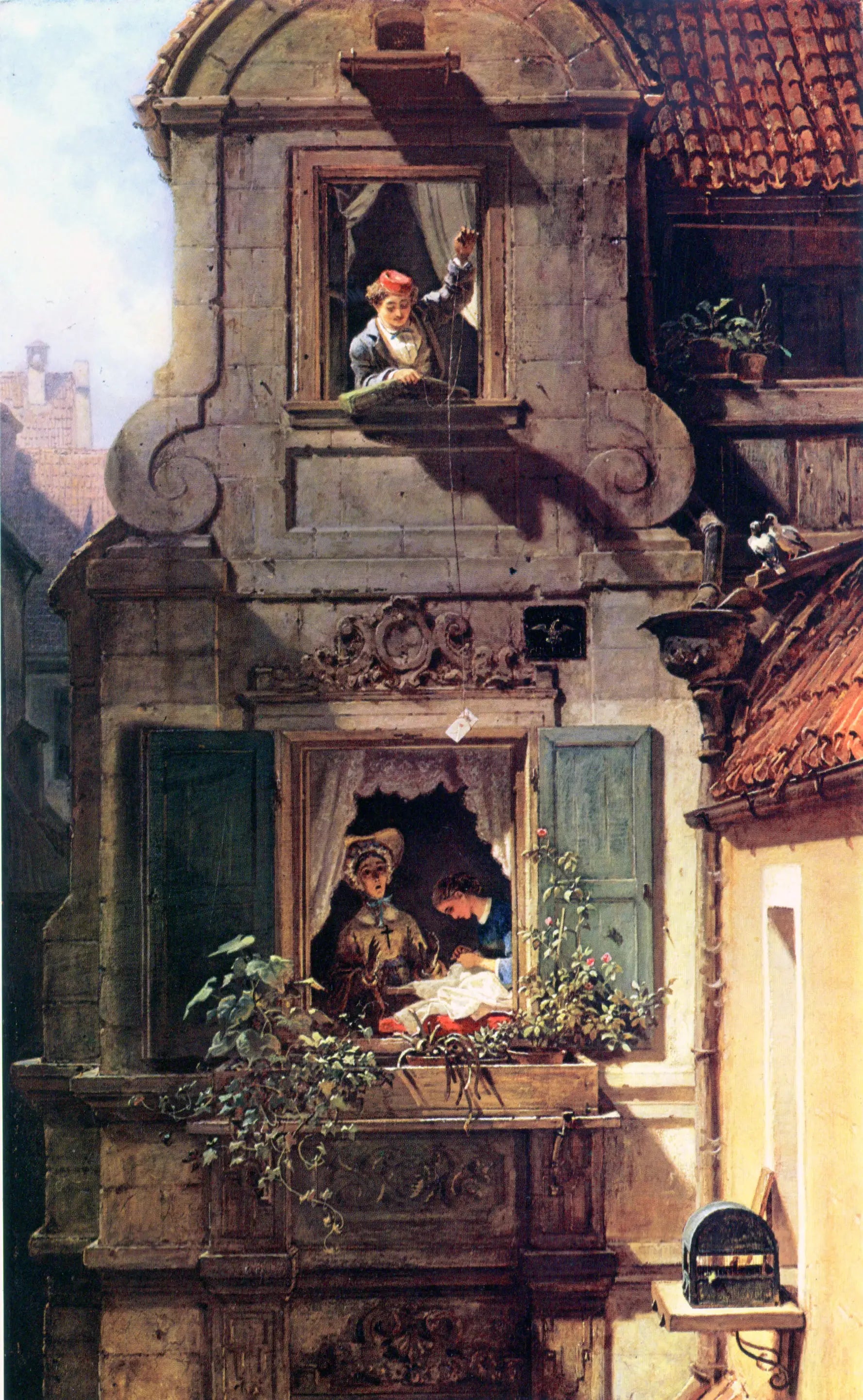 La Lettre d’amour interceptée - Carl Spitzweg - Alpha Reproduction