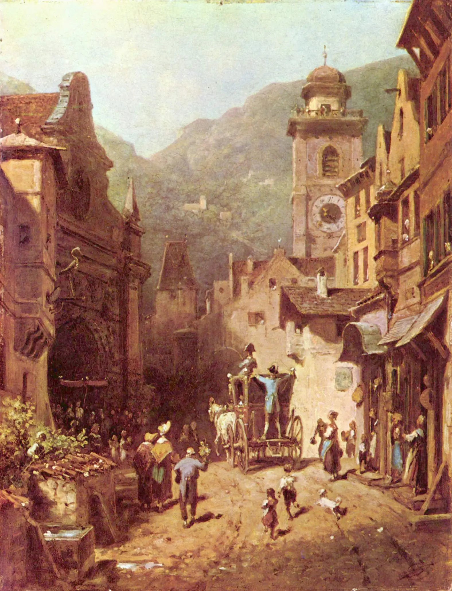 La visite du prince local - Carl Spitzweg - Alpha Reproduction