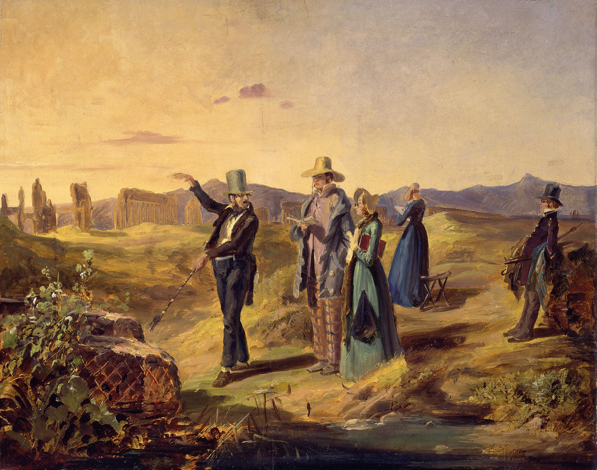 Touristes anglais en campagne - Carl Spitzweg