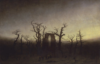 Reproduction du tableau « L'Abbaye dans une forêt de chênes - Caspar David Friedrich » par Alpha Reproduction en peinture à l’huile