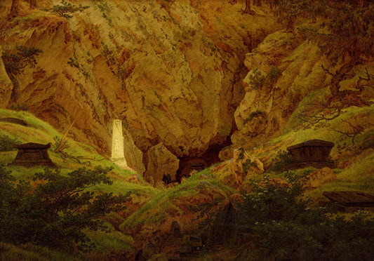 Reproduction du tableau « Tombes des combattants pour la Liberté - Caspar David Friedrich » par Alpha Reproduction en peinture à l’huile
