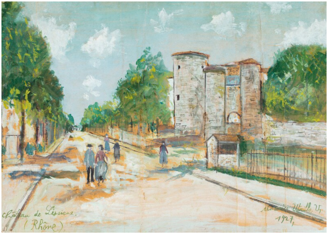 Châteaux de Lissieux (Rhône) - Maurice Utrillo