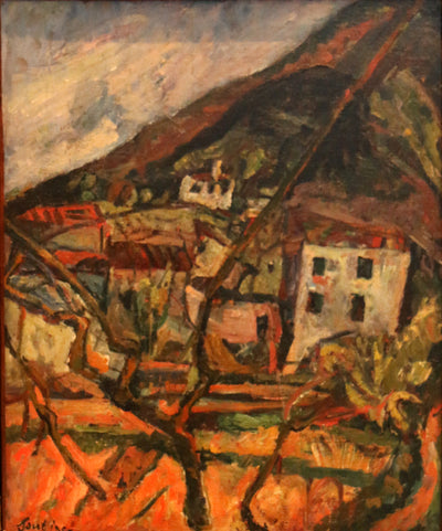 Vue d’un village Céret en Roussillon - Chaïm Soutine - Alpha Reproduction