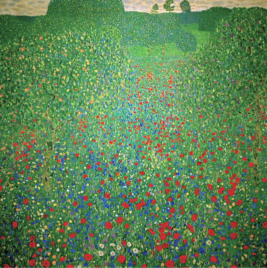 🌸🌿 양귀비 밭 – 구스타프 클림트 (약 1907년)
