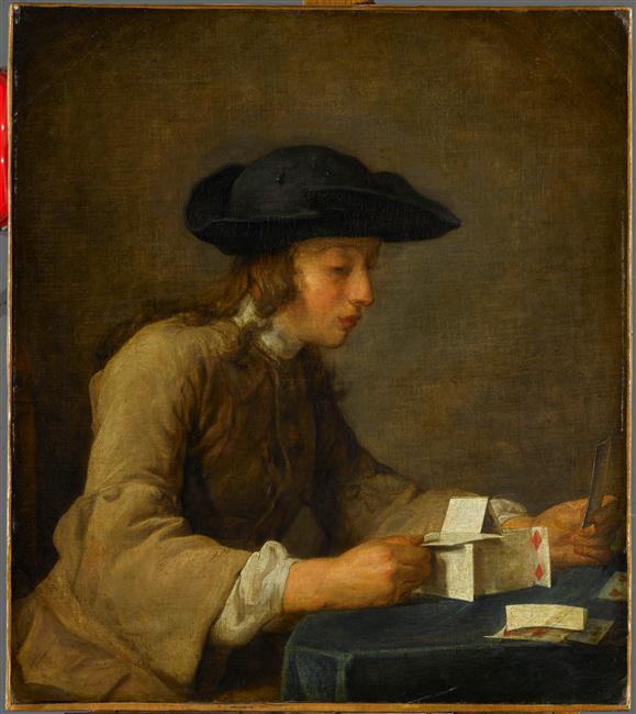 Le Château de cartes - Jean Siméon Chardin