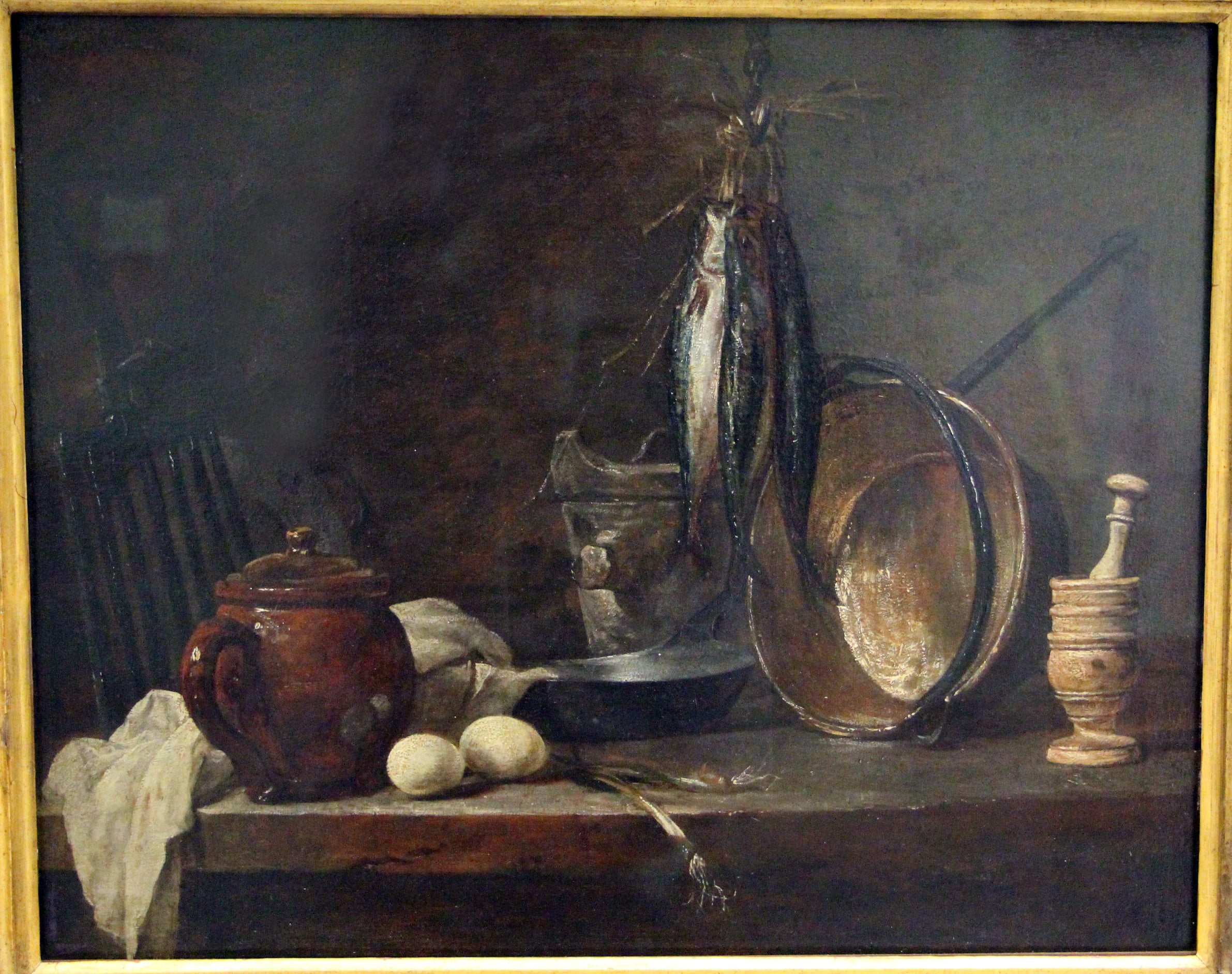 Menu de maigre et Ustensiles de cuisine - Jean Siméon Chardin