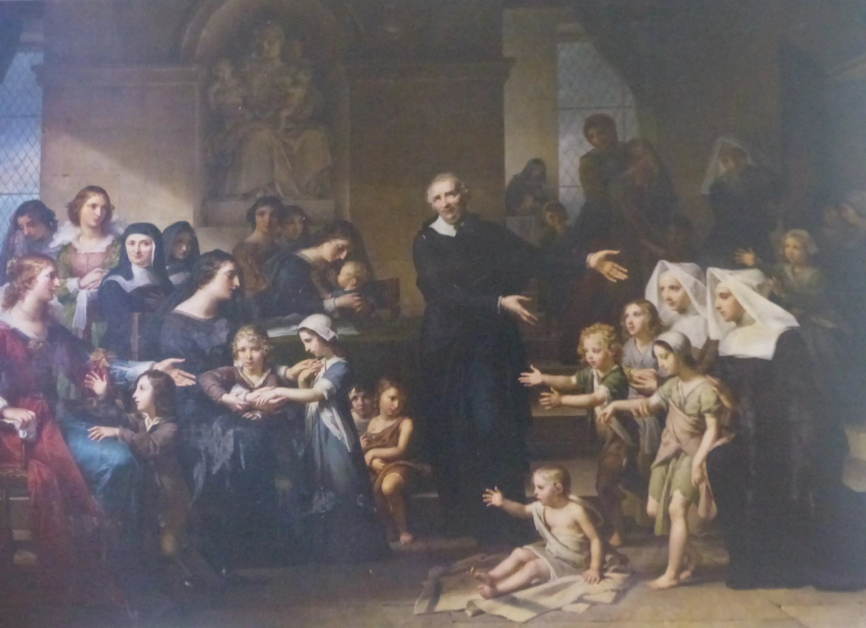 Saint Vincent de Paul prêchant la charité - Charles Meynier - Alpha Reproduction