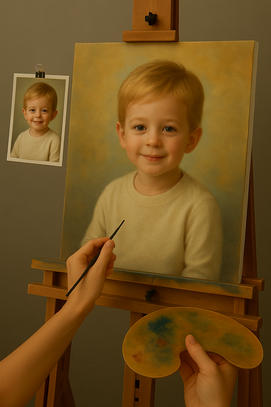 🎨 맞춤형 어린이 그림 – 독특한 유화 작품