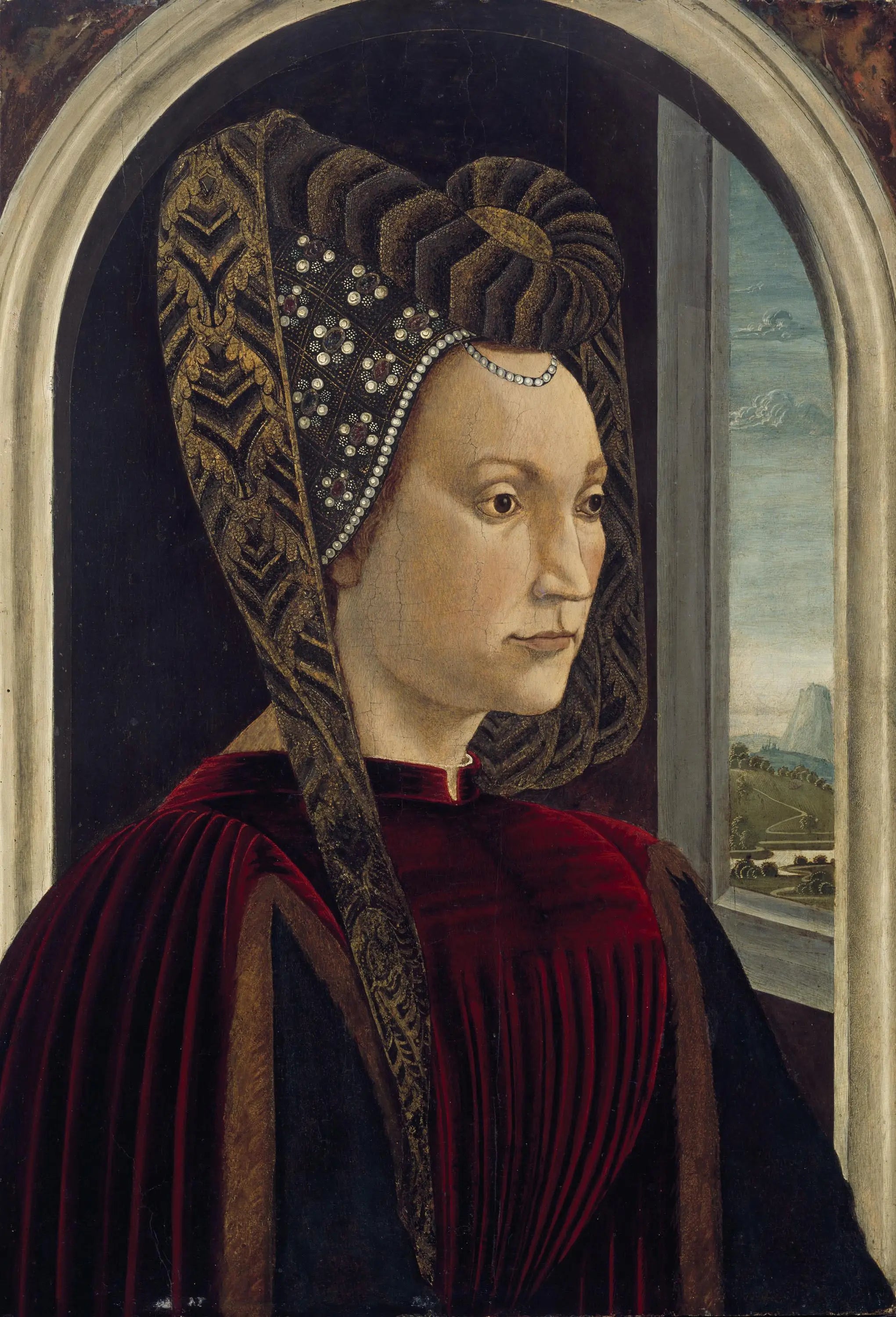 Portrait présumé de Clarice Orsini épouse de Laurent le Magnifique - Domenico Ghirlandaio - Alpha Reproduction