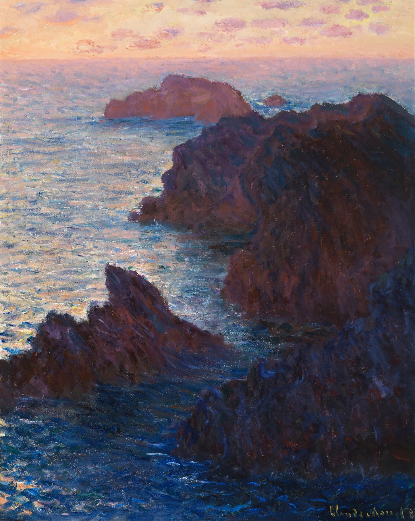 벨르일 절벽 – 모네 1886