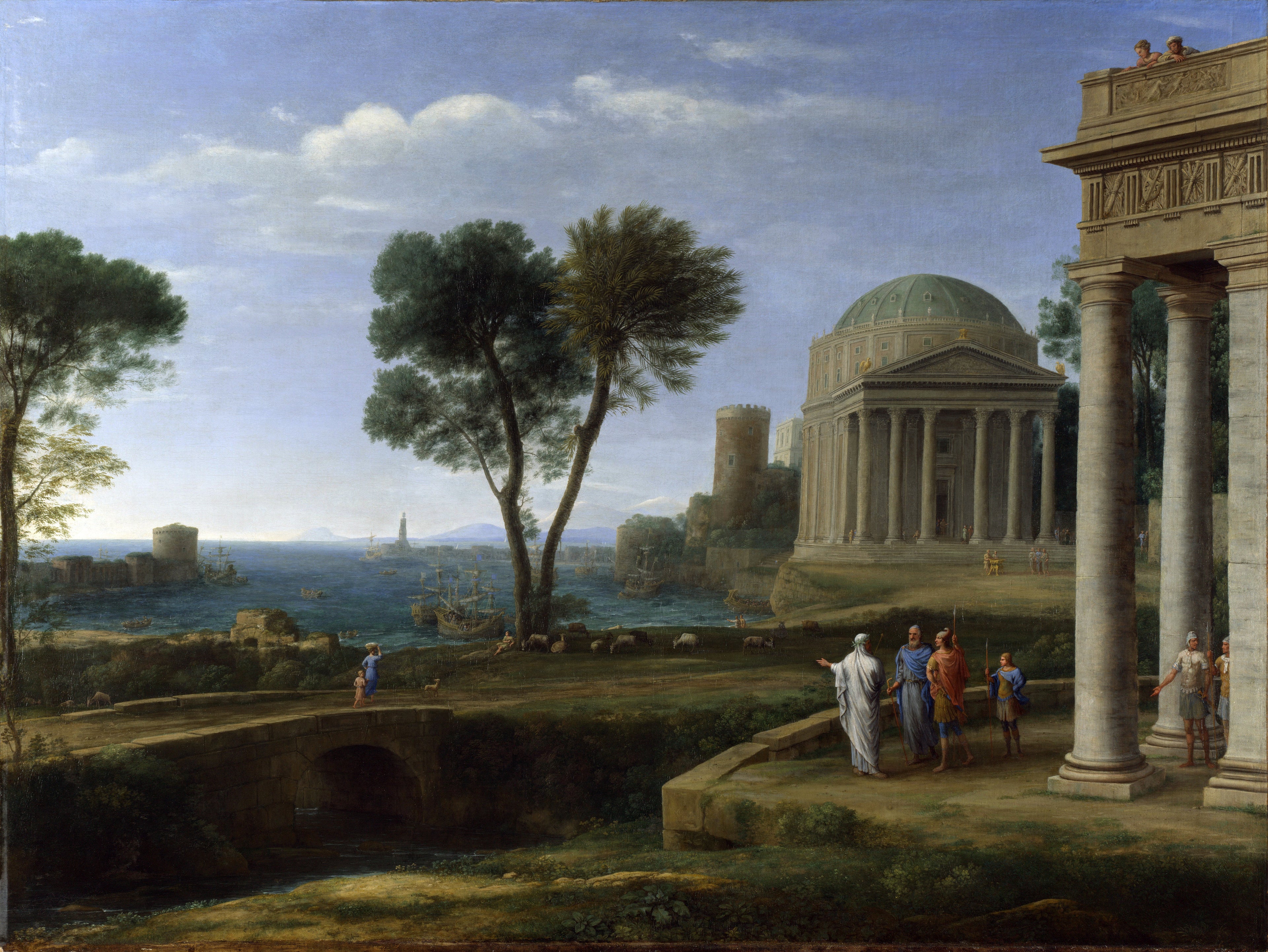Paysage avec Énée à Délos - Claude Lorrain