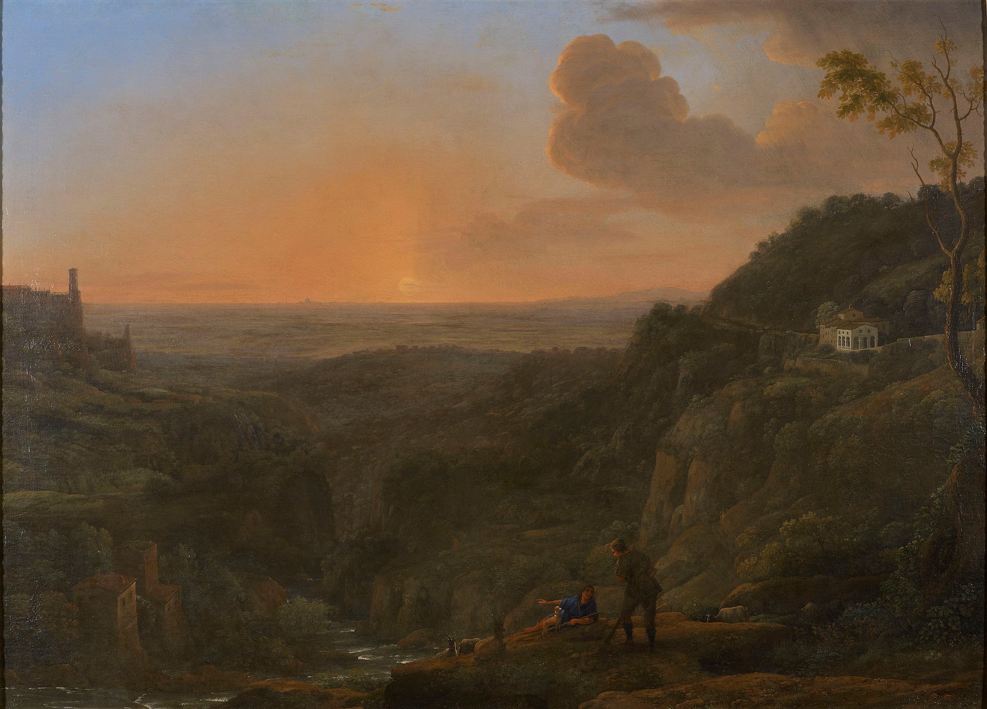 Une vue de la campagne depuis Tivoli - Claude Lorrain