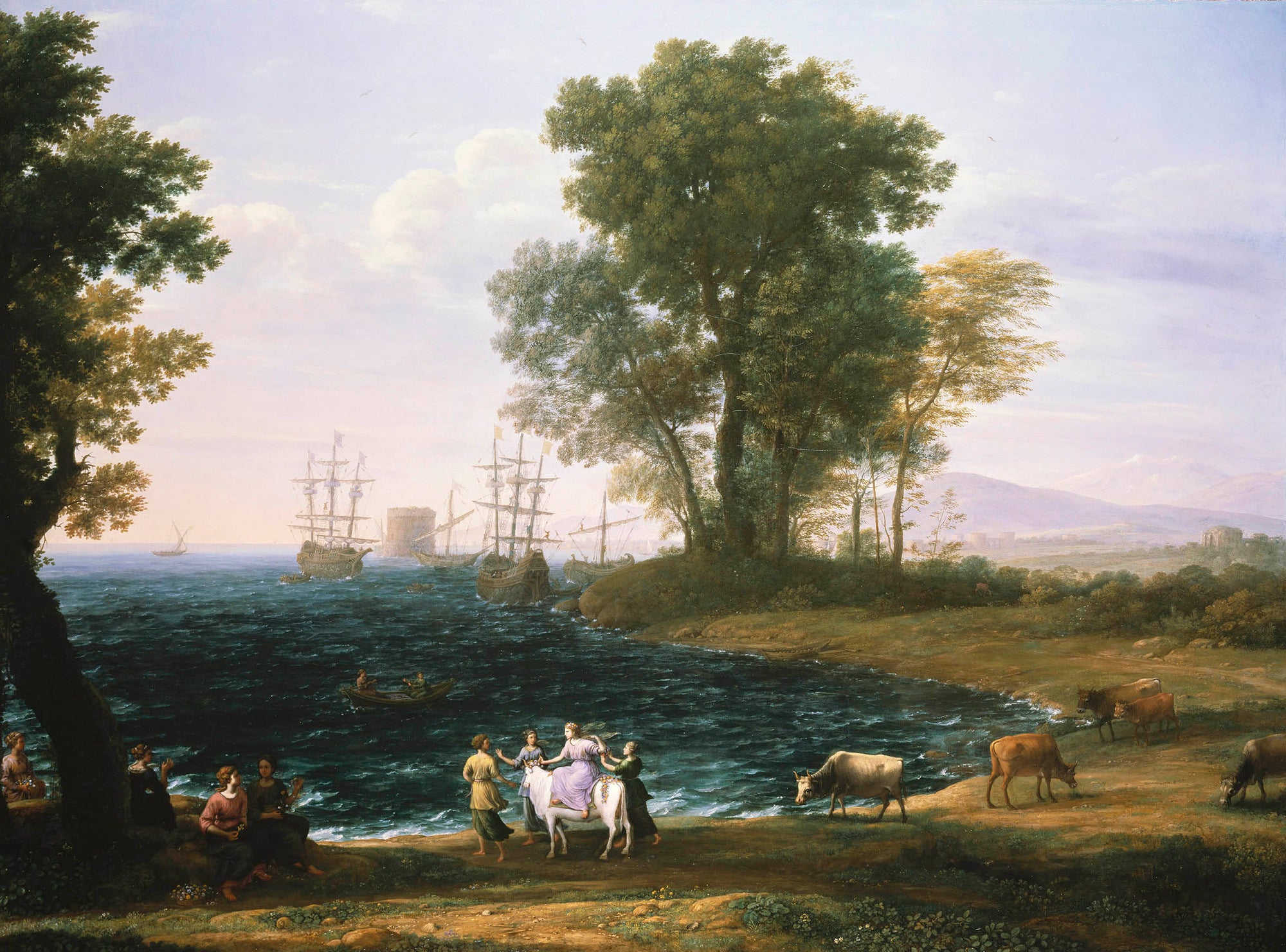 L'enlèvement d'Europe - Claude Lorrain