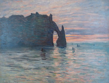 🎨 에트르타의 일몰 – 클로드 모네, 1883