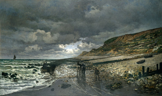 🌫️ 조수간만의 차가 클 때의 라 퐁트 드 라 에브 클로드 모네 (1865)