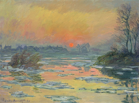 🌇 세느강의 일몰 – 클로드 모네 (1880)