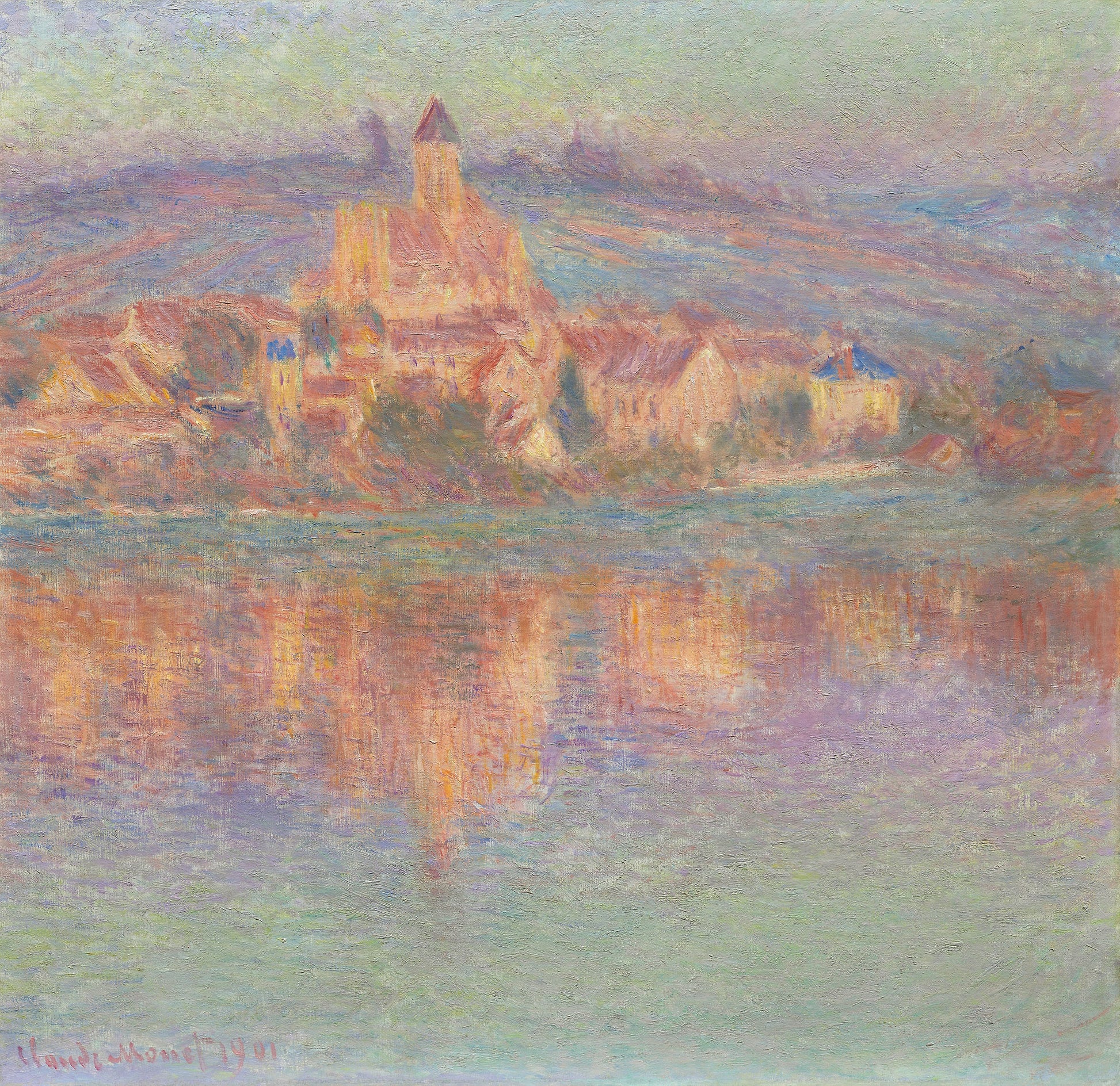 Reproduction du tableau « Vétheuil - Claude Monet » par Alpha Reproduction en peinture à l’huile