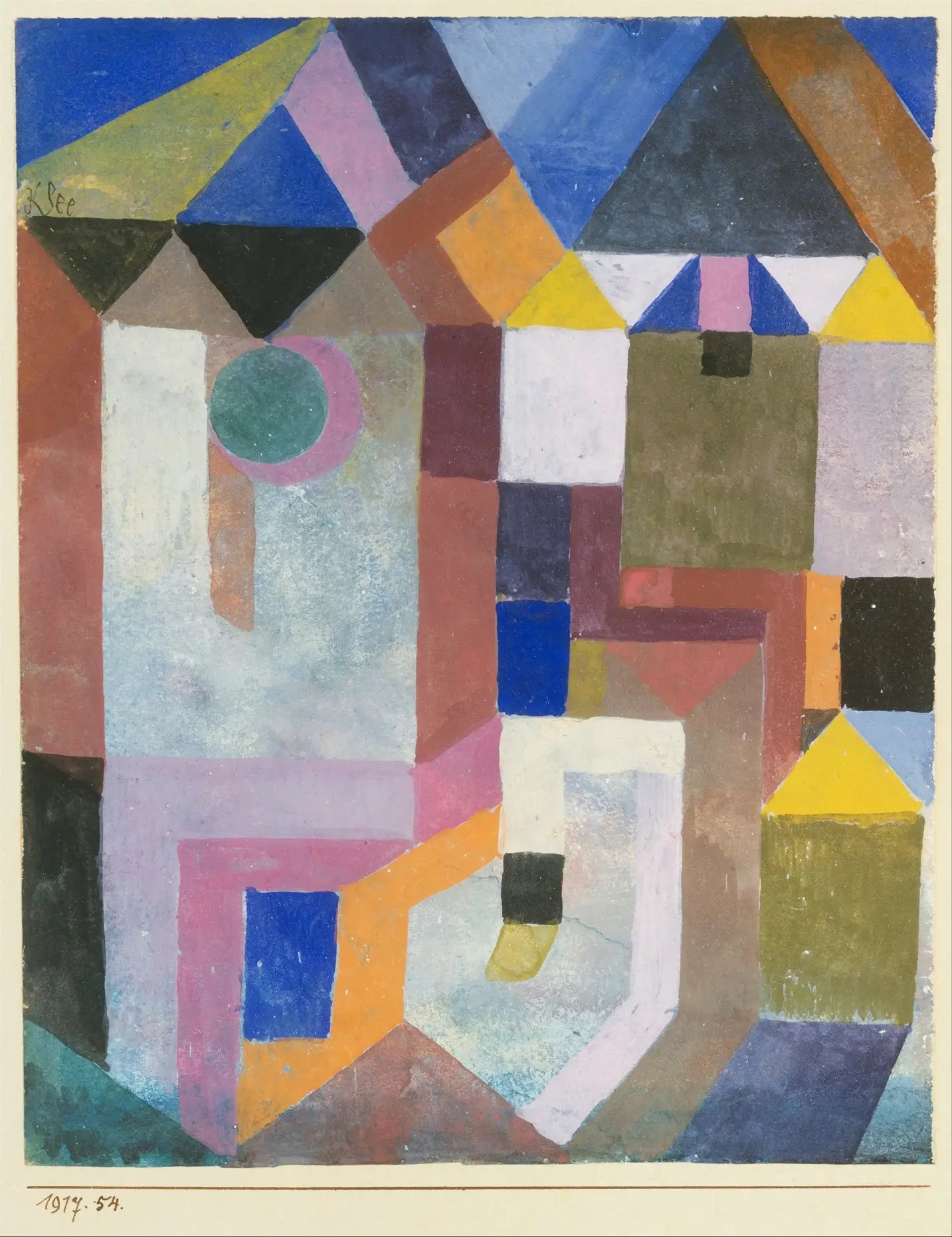 Architecture colorée - Paul Klee - Alpha Reproduction