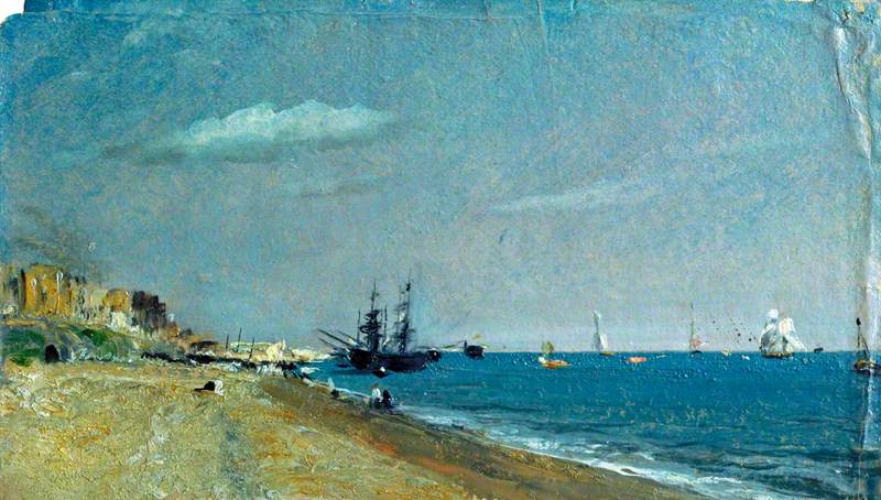 Plage de Brighton avec Colliers - John Constable